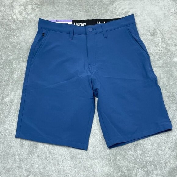 Hurley Mens Regular Fit Hybrid Shorts Size 30 Water-Repellent Stretch Blue a0416 - Picture 1 of 5